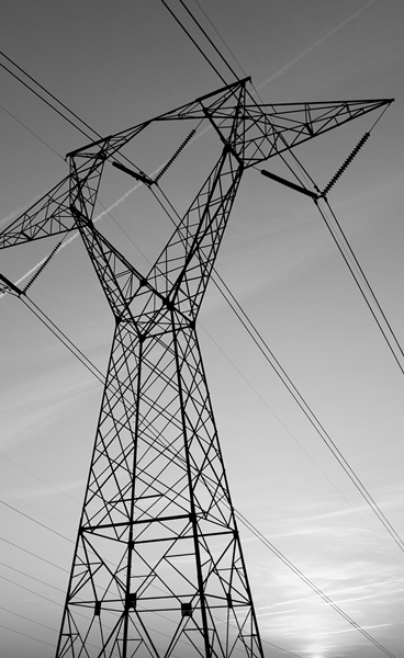 Red Overhead Powerline Icon